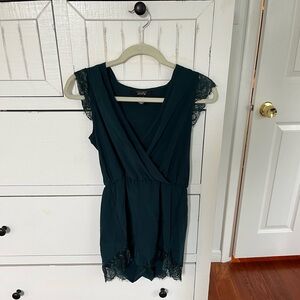 Dark green romper